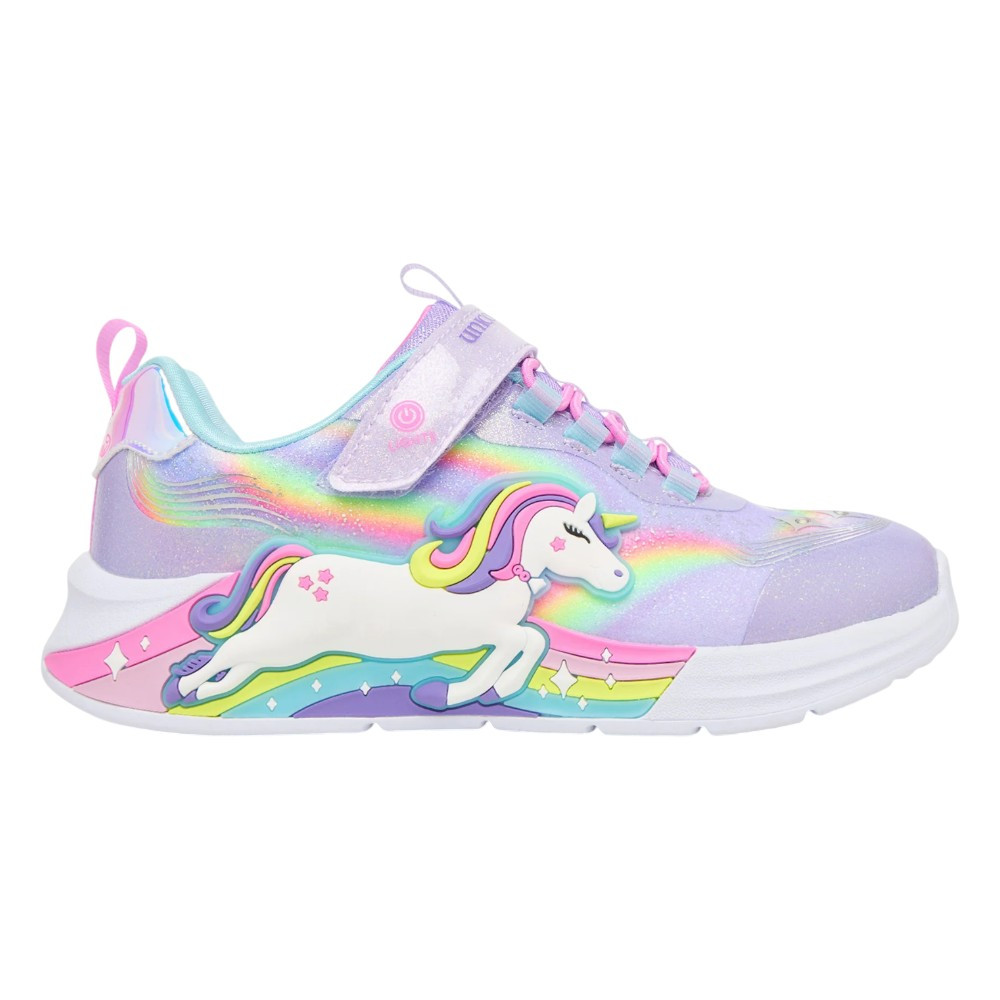 Imagen ZAPATILLAS SKECHERS UNICORN CHASER LAVANDA MULTICOLOR 302298L-LVMT LUCES