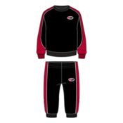 miniatura Imagen CHANDAL NIKE NKN FLEECE CREW SET FT25 NEGRO ROJO 86N293-023 NIÑO NIÑA