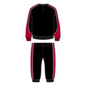 miniatura Imagen CHANDAL NIKE NKN FLEECE CREW SET FT25 NEGRO ROJO 86N293-023 NIÑO NIÑA