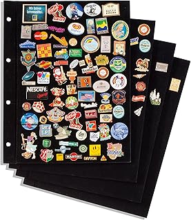 Hojas para Pin's fuertes de terciopelo negro Leuchtturm