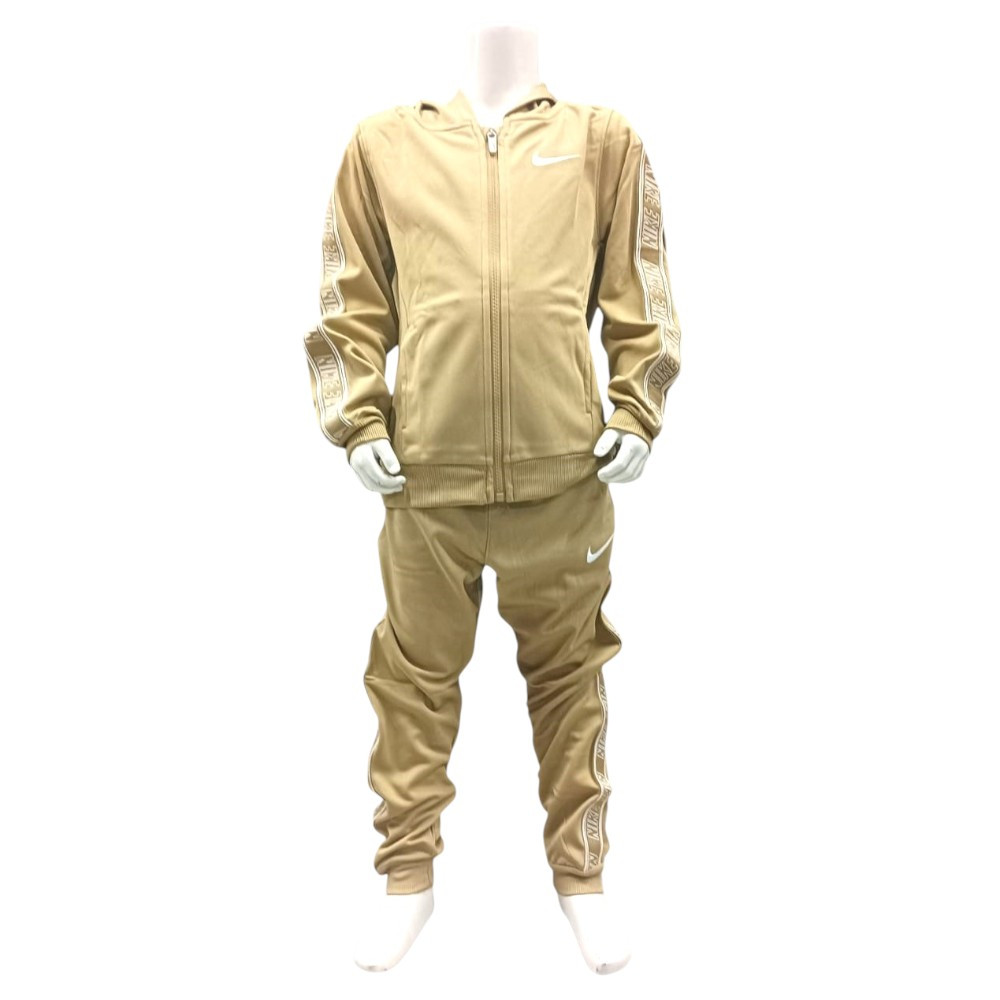 Imagen CHANDAL NIKE NKN HOODED FZ PROPUS TAPING SE BEIGE 86N169-X3E NIÑO