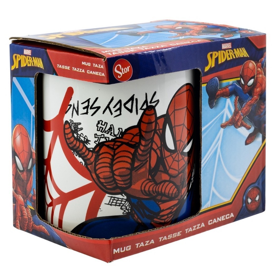 Taza Mug Cerámica Marvel Spiderman Telaraña 325 ml