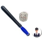 miniatura Porra con Placa Policía – Accesorio de Disfraz