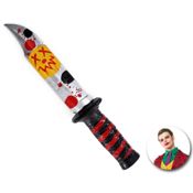 miniatura Cuchillo de Plástico Print Joker 33 cm – Accesorio de Disfraz