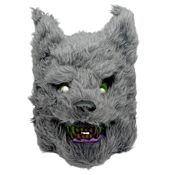 miniatura Máscara de Lobo Peludo Adulto