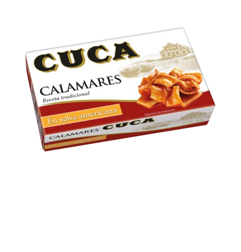 Calamares en Salsa Americana Cuca 120 g - Conserva Gourmet Española
