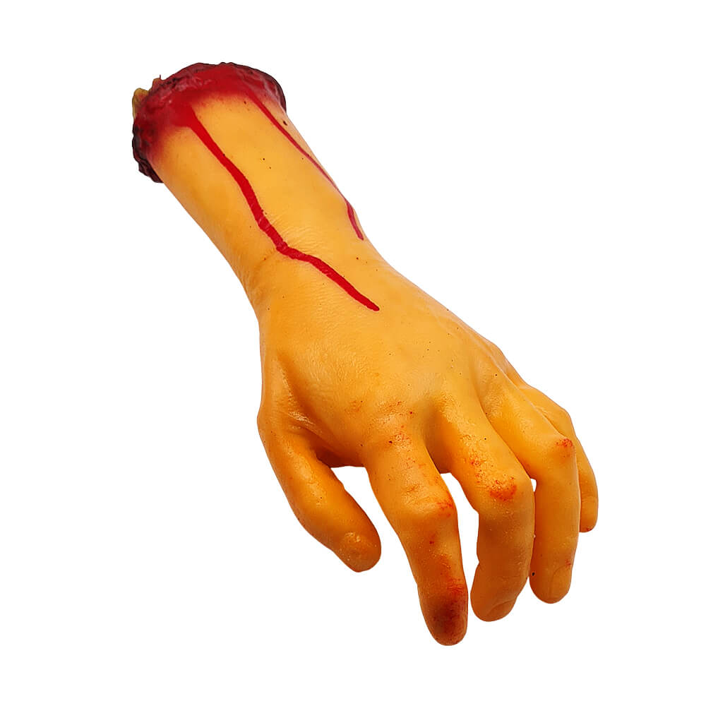 Brazo cortado sangriento de látex - Decoración y accesorio Halloween