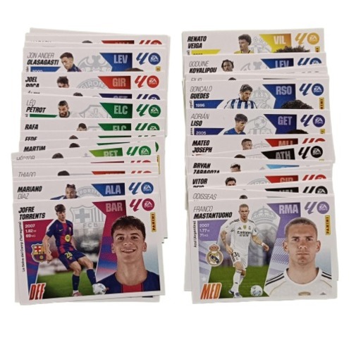 Lote de las 50 novedades de la Tercera edición Liga Este Panini 2025 2026 - Solo Tercera edición