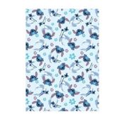 miniatura Manta Coralina Angel y Stitch 110x150 cm - Suave Manta Disney Lilo y Stitch