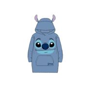 miniatura Bata Manta Coralina Oversize Figura Stitch Talla Única Adult@s Lilo y Stitch Color Azul