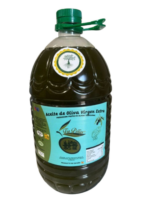 Aceite Oliva Virgen Extra - Pet de 5 Litros Verde Intenso