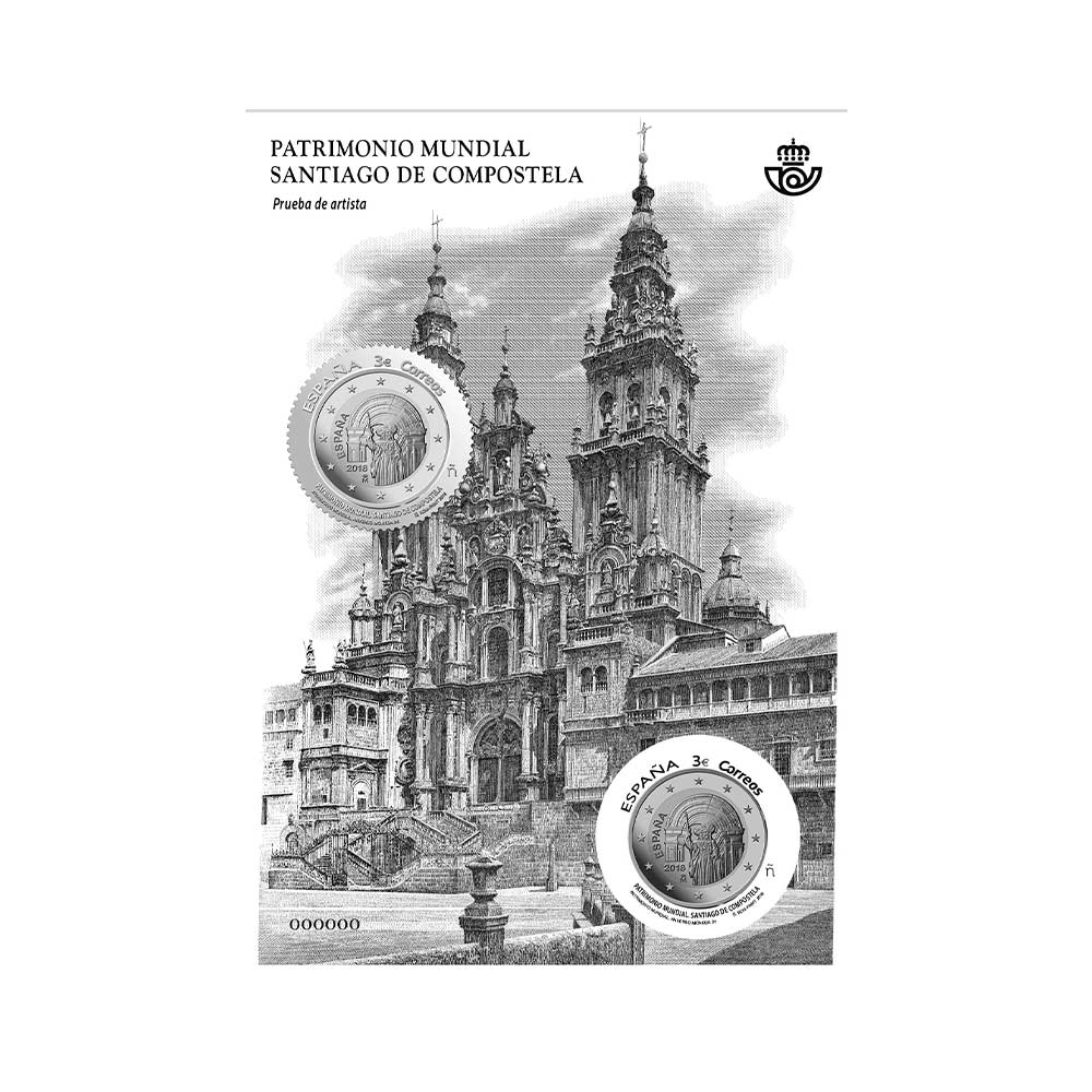 Imagen prueba filatelica Santiago Compostela