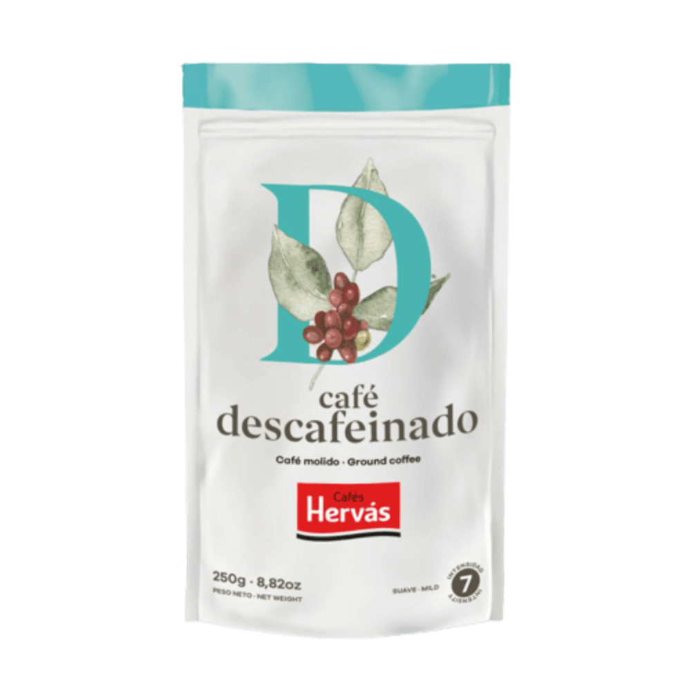 Café tueste natural molido descafeinado - 4 paquetes 250 g