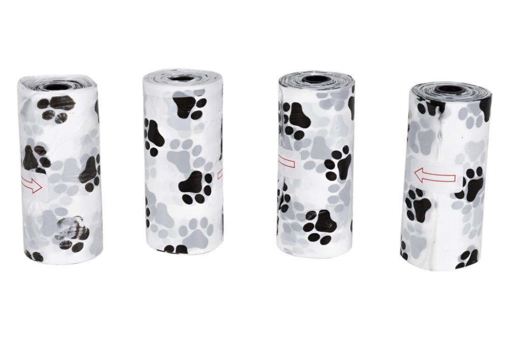 Cofan Pack 4 Rollos Bolsas De Basura Para Excrementos De Mascotas Modelo Tasmania 15unidades Cada Rollo 35,5 x 23cm