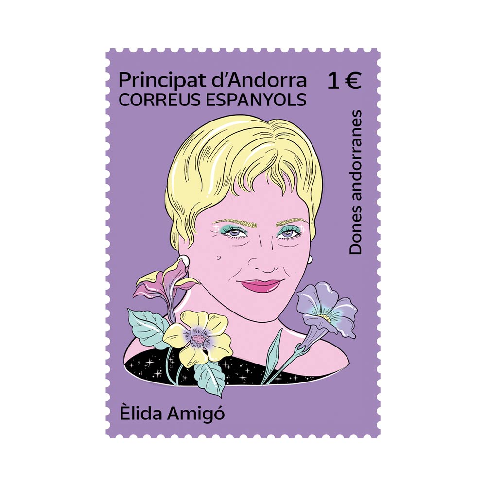 Sello Elidà Amigó colección 8M Andorra