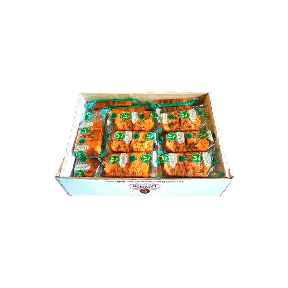 LAPASIÓN Bizcocho Plum Cake integral con fructosa, frutas y pasas - Caja 2,5 kg