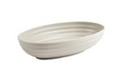 miniatura Fuente Ovalada Beis - 24 x 16 x 5.5 cm Modelo Nara 1080 ml