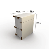 miniatura Mostrador de feria de cartón 3