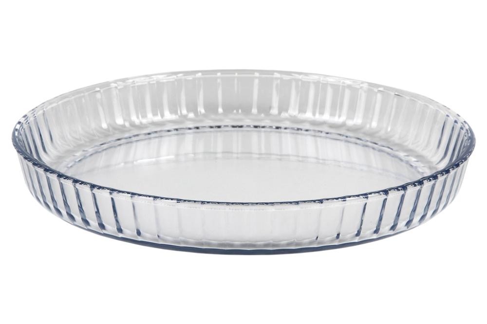 Cofan Fuente Redonda De Vidrio Borosilicato Modelo Baritina 1600 Ml