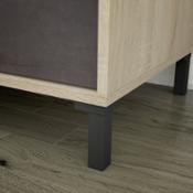 miniatura Mueble TV-2 puertas 2 cajones lado derecho apertura puertas tipo push detalle roble oxido Albatera