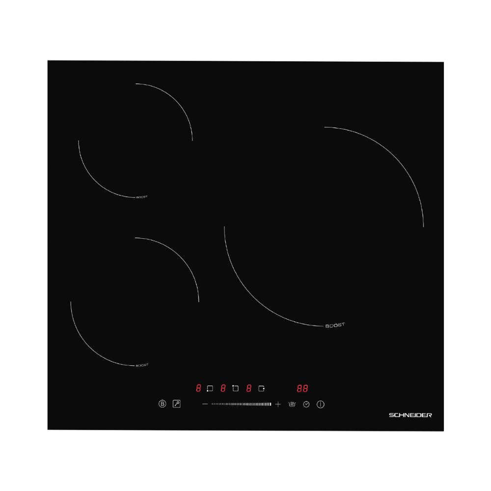 Placa de inducción 3 zonas 60cm 7400w negra