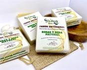 miniatura jabón de rosas y seda natural