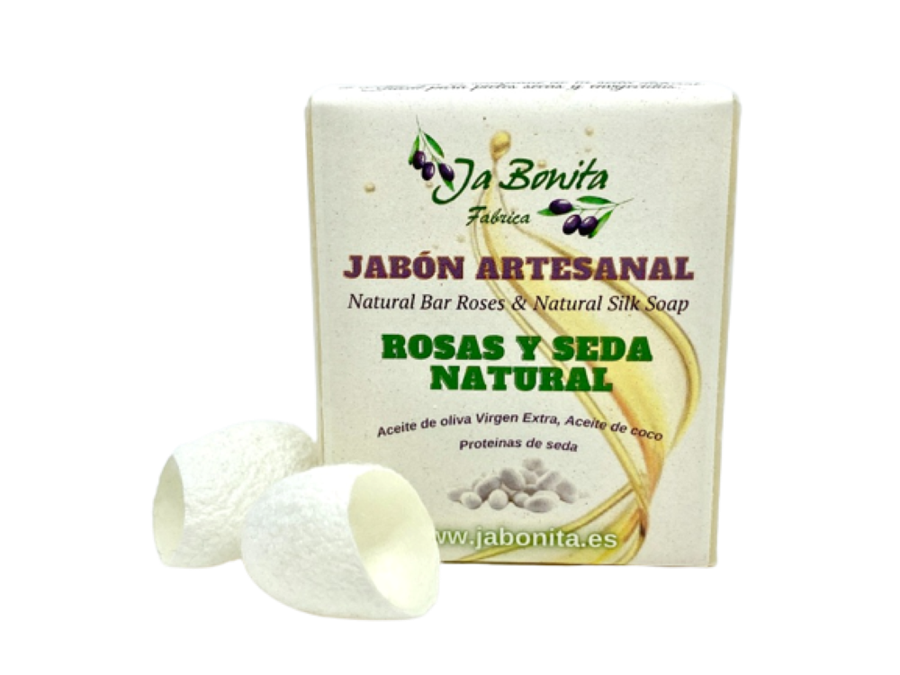 jabón natural de seda