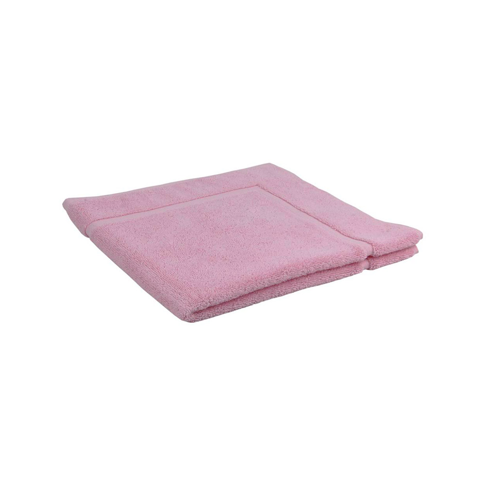 Alfombra baño rosa claro 1000 g. Modelo Flor 60 x 60 cm