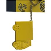 miniatura Correos camión amarillo llavero metálico