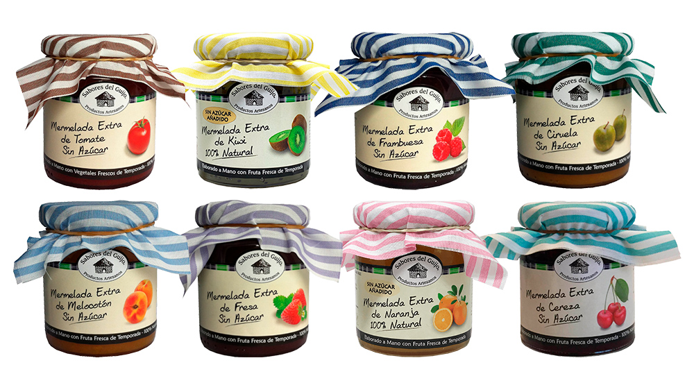 Cuídate con Nuestras Mermeladas sin Azúcar - 8 x 280 g