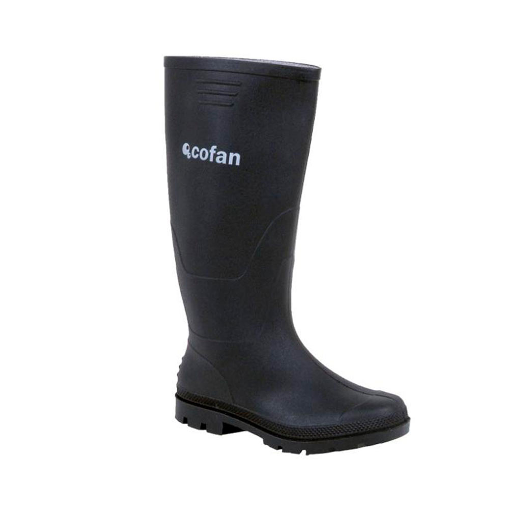 Bota Alta De Agua Fabricada en PVC Color Negro