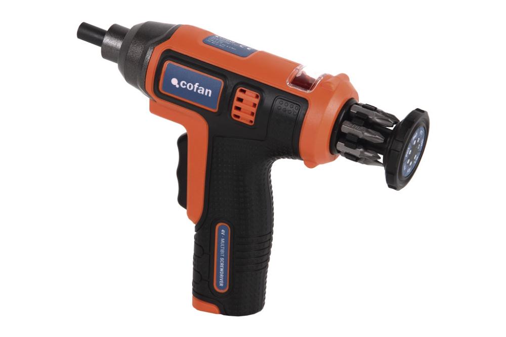 Cofan Atornillador Elect.4v - Multi-Puntas 8 En 1