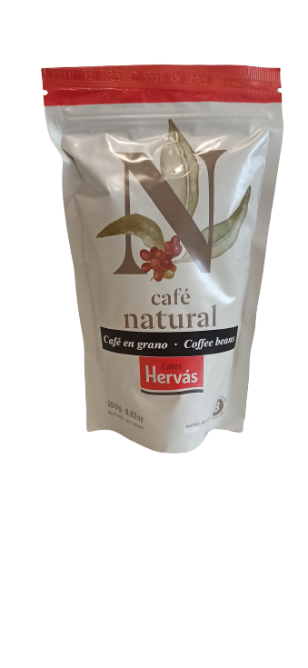 Café tueste natural en grano - 4 paquetes de 250 g