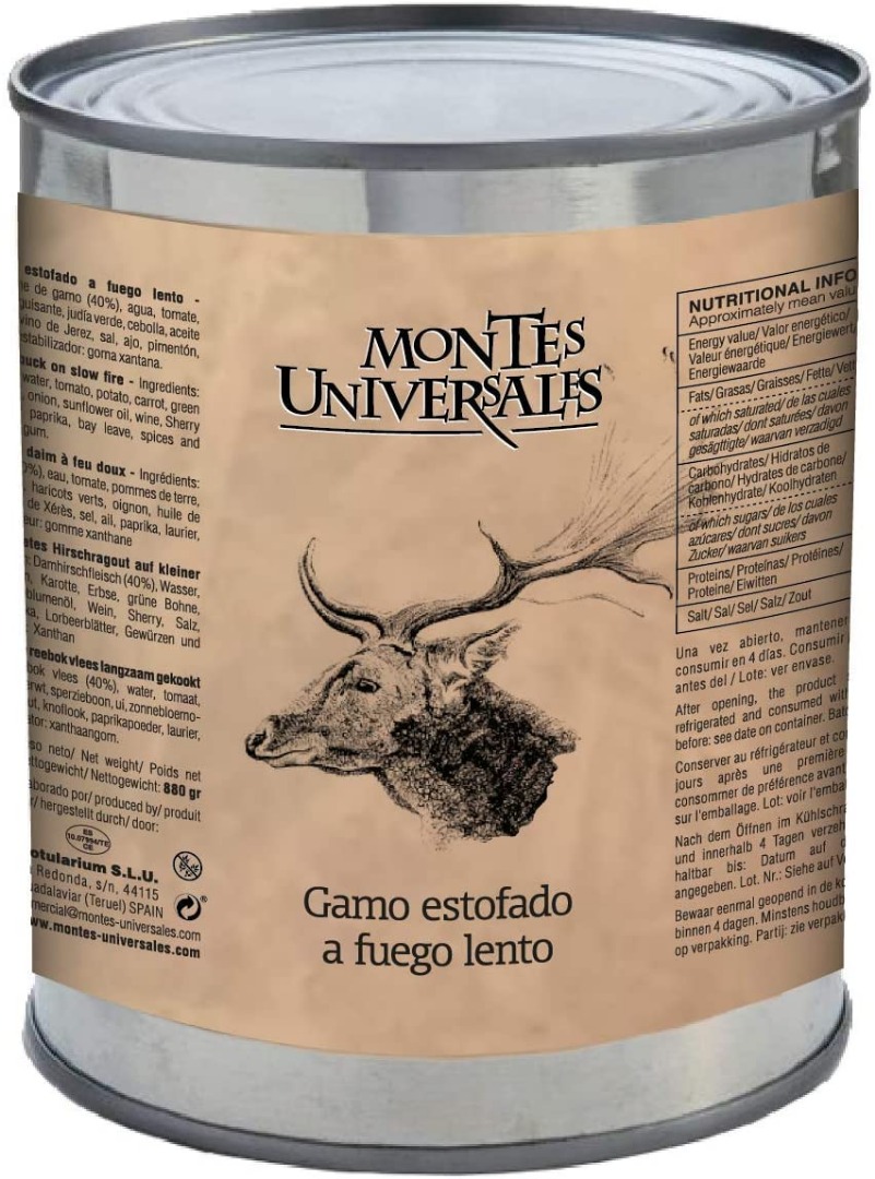 Gamo estofado a fuego lento Montes Universales