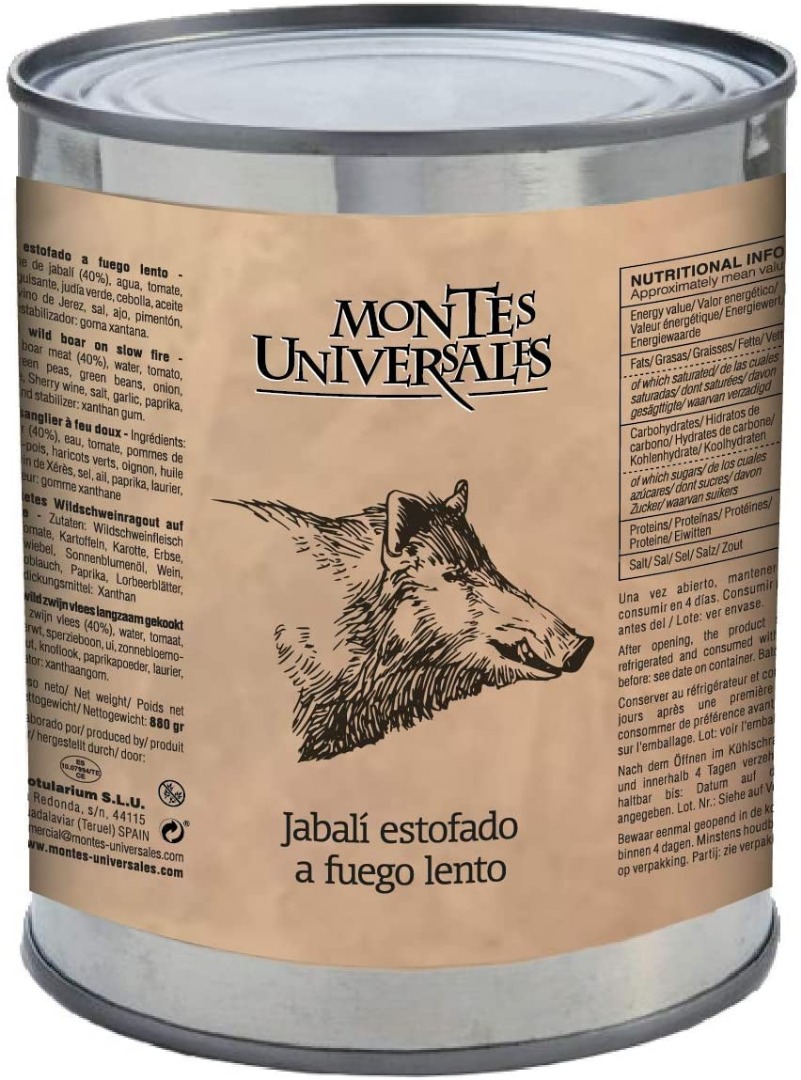 Jabalí estofado a fuego lento Montes Universales