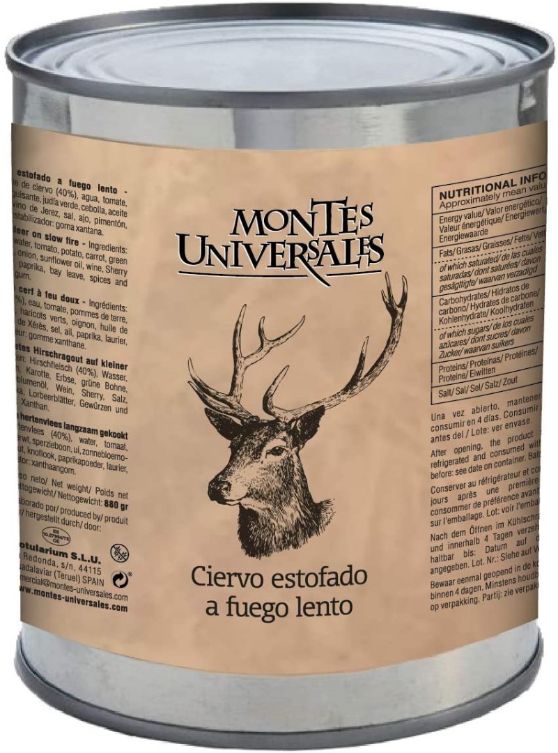 Ciervo estofado a fuego lento Montes Universales