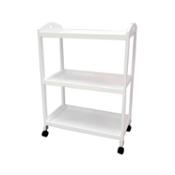 miniatura Camarera de servicio con ruedas 60x33x85cm color blanco