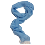 miniatura Pañuelo de seda natural Margen Azul  2