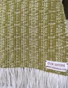 miniatura Bufanda de lana merino 100% modelo Atenas verde 2