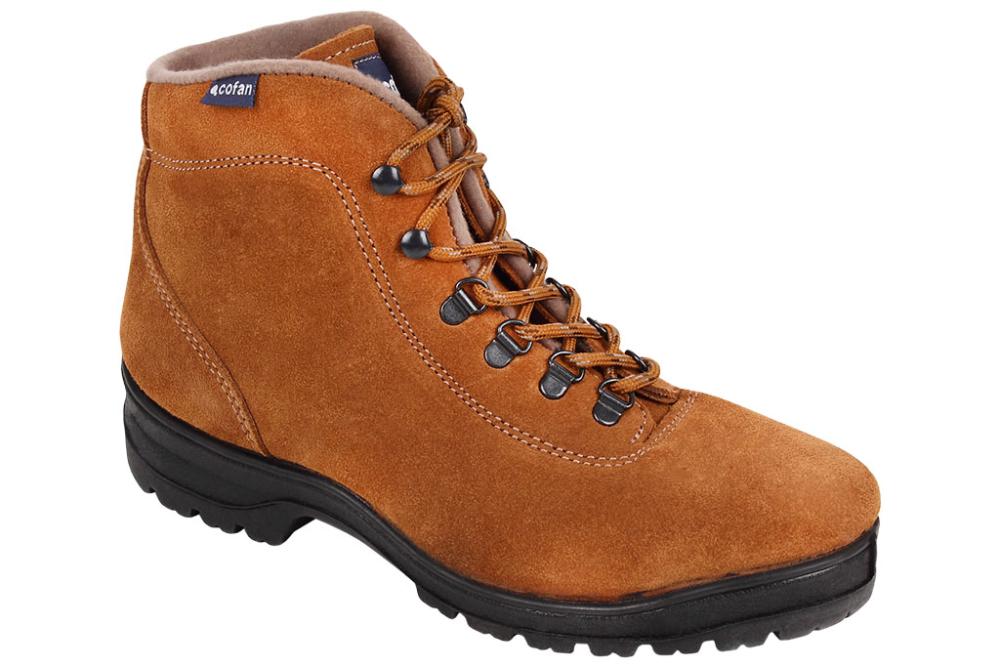 Cofan Bota Trekking con Piel de Serraje Modelo Nijar Color Camel Suela Antideslizante