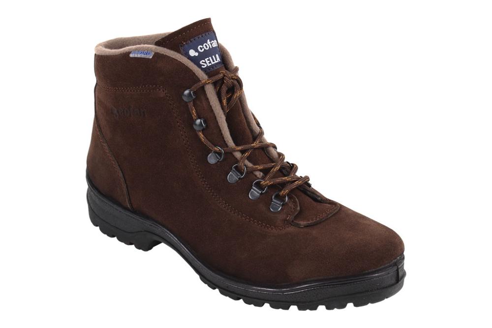 Bota Trekking Marrón Hidrófuga Modelo Sella Color Marrón Oscuro Suela Antideslizante