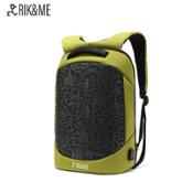 miniatura Mochila Antirrobo USB Madrid Mariscal verde 2