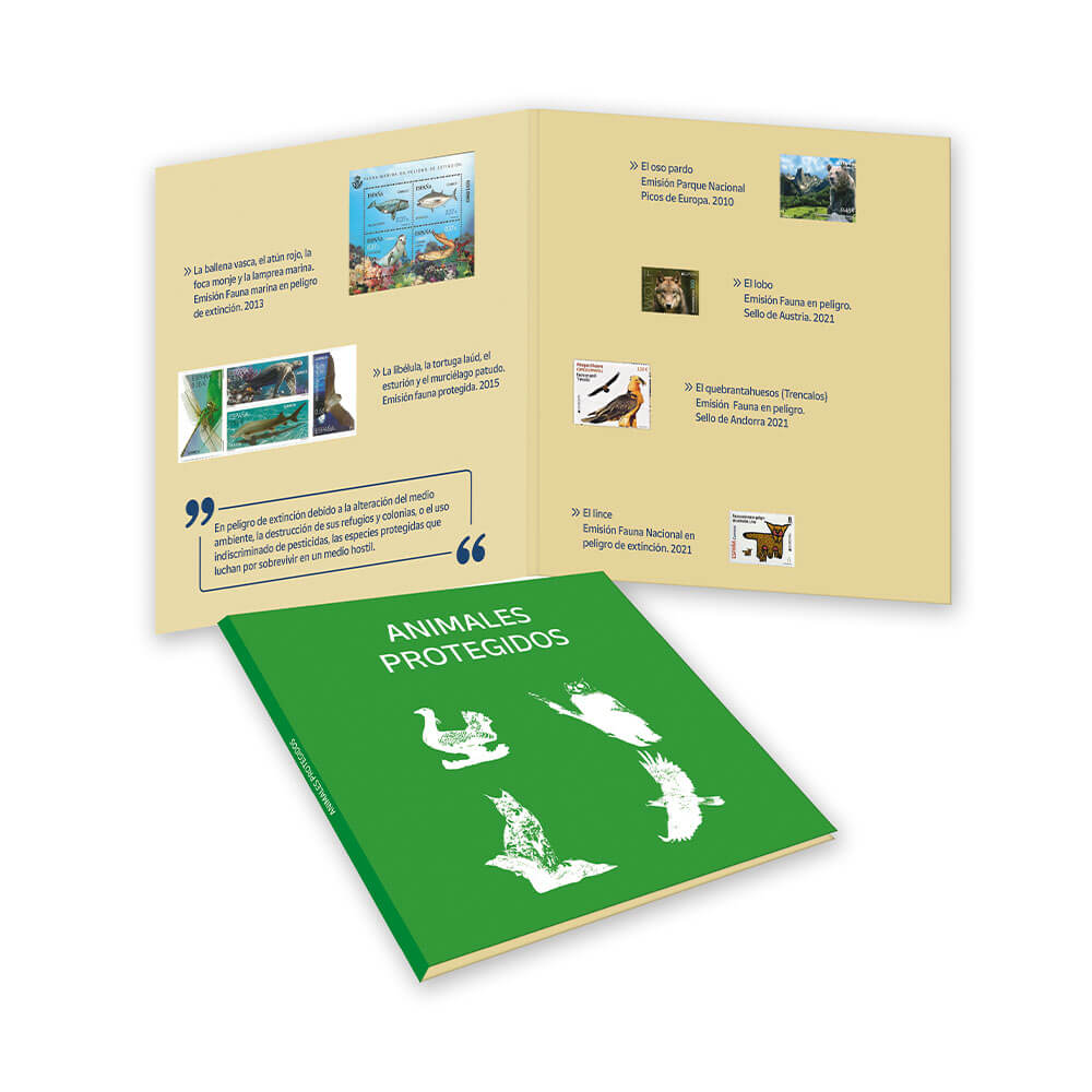 Carpeta animales protegidos Correos para regalar
