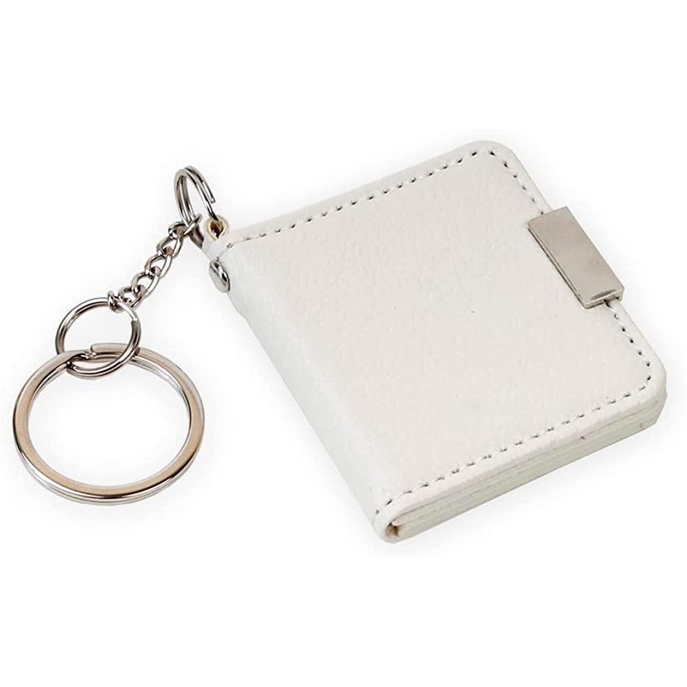 Dekopix Llavero Personalizado con tus Fotos. Regalo Original Personalizable con 2 fotografías - Color Crema