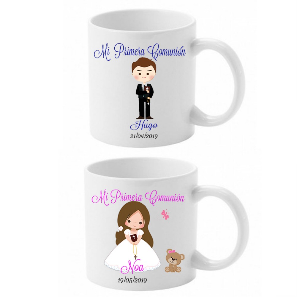 Tape Pink Taza personalizada comunión