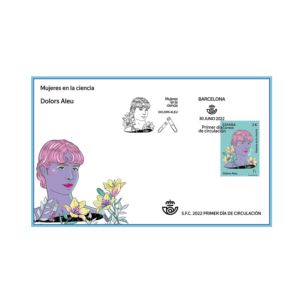 Sobre Primer Día Dolors Aleu Correos para coleccionar