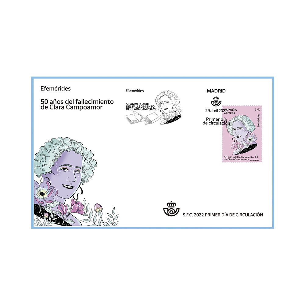 Sobre Primer Día Clara Campoamor Correos para coleccionar