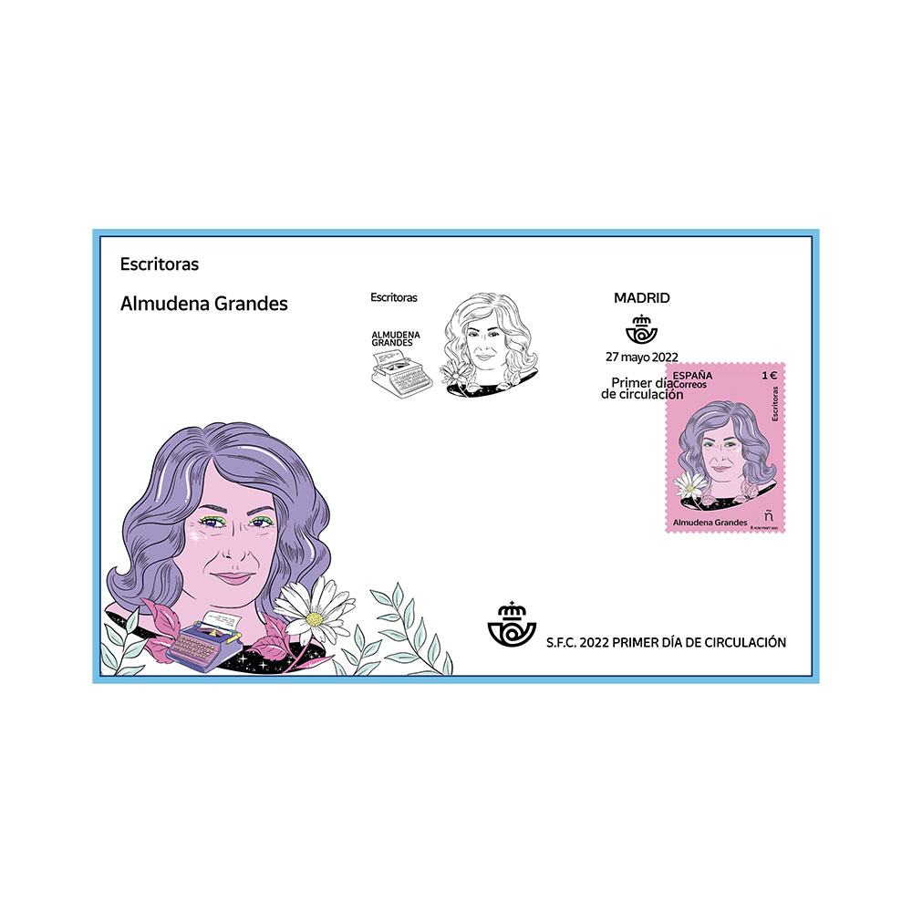 Sobre Primer Día Almudena Grandes Correos para coleccionar
