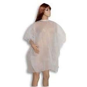 Distribuciones Riquelme Capa Corte desechable Nom Woven Blanco de Lazo 115 x 120 cm. Caja 200 und.