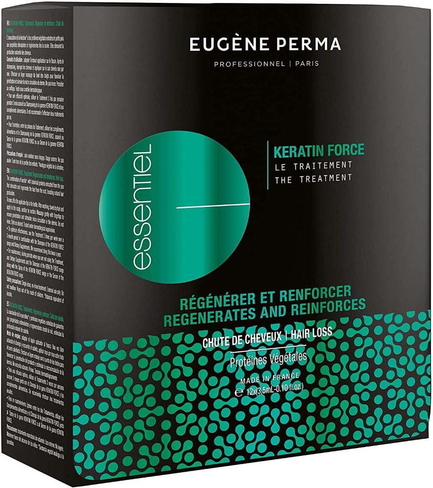 EugenePerma Tratamiento Anticaida Keratin Force 12 x 3,5 ml. Essentiel